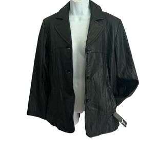 Black Rivet Black Leather Jacket NEW Women’s Medium
